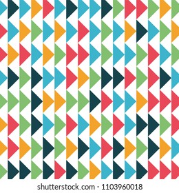 Abstract geometric polygonal pattern with colored triangles. Can be used as poster, banner, border, background, Wallpaper, card, print and etc. Eps10 vector.