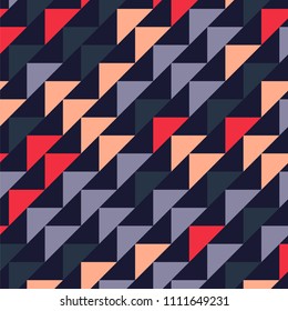 Abstract geometric polygonal pattern with colored triangles. Can be used as poster, banner, border, background, Wallpaper, card, print and etc. Eps10 vector.
