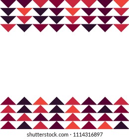 Abstract geometric polygonal pattern with colored triangles. Can be used as poster, banner, border, background, Wallpaper, card, print and etc. Eps10 vector.