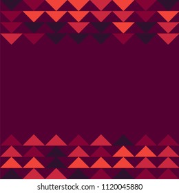 Abstract geometric polygonal pattern with colored triangles. Can be used as poster, banner, border, background, Wallpaper, card, print and etc. Eps10 vector.