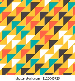 Abstract geometric polygonal pattern with colored triangles. Can be used as poster, banner, border, background, Wallpaper, card, print and etc. Eps10 vector.