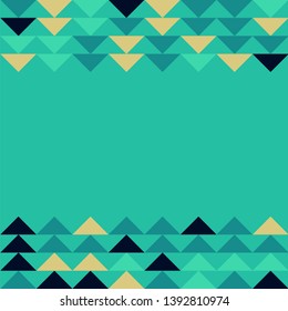Abstract geometric polygonal pattern with colored triangles. Can be used as poster, banner, border, background, Wallpaper, card, print and etc. Eps10 vector.