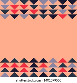 Abstract geometric polygonal pattern with colored triangles. Can be used as poster, banner, border, background, Wallpaper, card, print and etc. Eps10 vector.