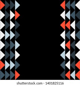 Abstract geometric polygonal pattern with colored triangles. Can be used as poster, banner, border, background, Wallpaper, card, print and etc. Eps10 vector.