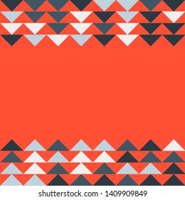 Abstract geometric polygonal pattern with colored triangles. Can be used as poster, banner, border, background, Wallpaper, card, print and etc. Eps10 vector.