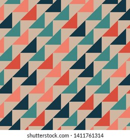 Abstract geometric polygonal pattern with colored triangles. Can be used as poster, banner, border, background, Wallpaper, card, print and etc. Eps10 vector.