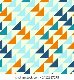 Abstract geometric polygonal pattern with colored triangles. Can be used as poster, banner, border, background, Wallpaper, card, print and etc. Eps10 vector.