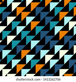 Abstract geometric polygonal pattern with colored triangles. Can be used as poster, banner, border, background, Wallpaper, card, print and etc. Eps10 vector.