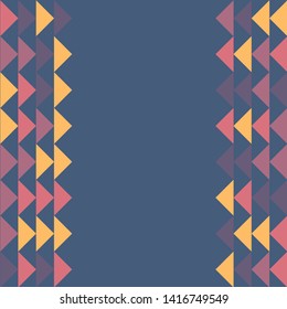 Abstract geometric polygonal pattern with colored triangles. Can be used as poster, banner, border, background, Wallpaper, card, print and etc. Eps10 vector.
