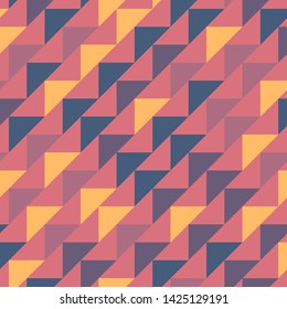Abstract geometric polygonal pattern with colored triangles. Can be used as poster, banner, border, background, Wallpaper, card, print and etc. Eps10 vector.