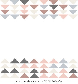 Abstract geometric polygonal pattern with colored triangles. Can be used as poster, banner, border, background, Wallpaper, card, print and etc. Eps10 vector.