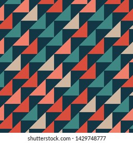 Abstract geometric polygonal pattern with colored triangles. Can be used as poster, banner, border, background, Wallpaper, card, print and etc. Eps10 vector.