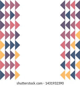 Abstract geometric polygonal pattern with colored triangles. Can be used as poster, banner, border, background, Wallpaper, card, print and etc. Eps10 vector.