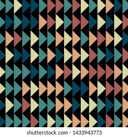 Abstract geometric polygonal pattern with colored triangles. Can be used as poster, banner, border, background, Wallpaper, card, print and etc. Eps10 vector.