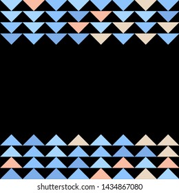 Abstract geometric polygonal pattern with colored triangles. Can be used as poster, banner, border, background, Wallpaper, card, print and etc. Eps10 vector.