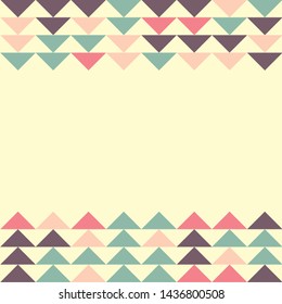 Abstract geometric polygonal pattern with colored triangles. Can be used as poster, banner, border, background, Wallpaper, card, print and etc. Eps10 vector.