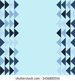 Abstract geometric polygonal pattern with colored triangles. Can be used as poster, banner, border, background, Wallpaper, card, print and etc. Eps10 vector.