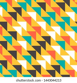 Abstract geometric polygonal pattern with colored triangles. Can be used as poster, banner, border, background, Wallpaper, card, print and etc. Eps10 vector.