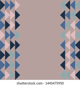 Abstract geometric polygonal pattern with colored triangles. Can be used as poster, banner, border, background, Wallpaper, card, print and etc. Eps10 vector.
