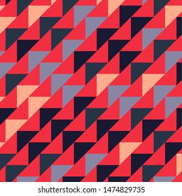 Abstract geometric polygonal pattern with colored triangles. Can be used as poster, banner, border, background, Wallpaper, card, print and etc. Eps10 vector.