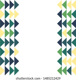 Abstract geometric polygonal pattern with colored triangles. Can be used as poster, banner, border, background, Wallpaper, card, print and etc. Eps10 vector.