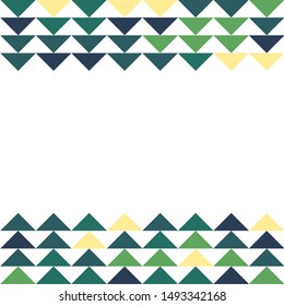 Abstract geometric polygonal pattern with colored triangles. Can be used as poster, banner, border, background, Wallpaper, card, print and etc. Eps10 vector.