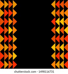 Abstract geometric polygonal pattern with colored triangles. Can be used as poster, banner, border, background, Wallpaper, card, print and etc. Eps10 vector.