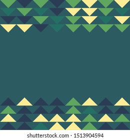 Abstract geometric polygonal pattern with colored triangles. Can be used as poster, banner, border, background, Wallpaper, card, print and etc. Eps10 vector.