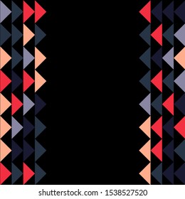 Abstract geometric polygonal pattern with colored triangles. Can be used as poster, banner, border, background, Wallpaper, card, print and etc. Eps10 vector.