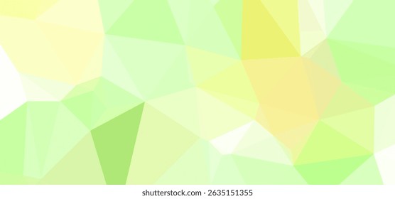 Patrón poligonal geométrico Abstractas, tonos de verde y amarillo
