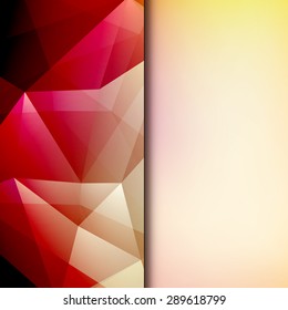 Abstract geometric polygonal shiny background for cover, poster, web design