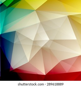 Abstract geometric polygonal shiny background for cover, poster, web design