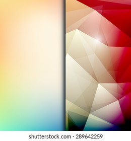 Abstract geometric polygonal shiny background for cover, poster, web design
