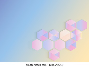 Abstract geometric polygonal space background. Modern geometric background with copy space.