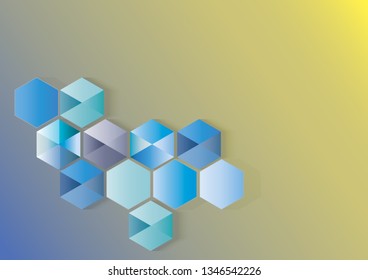 Abstract geometric polygonal space background. Modern geometric background with copy space.