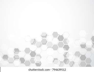 Abstract geometric Polygonal Space Background with Connecting Dots and Lines. Vector illustration