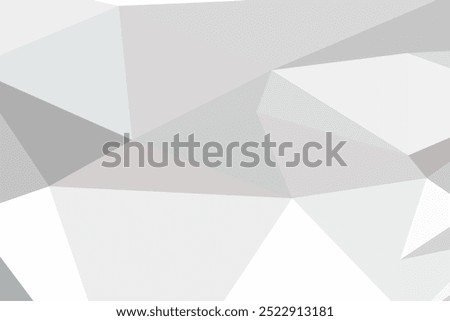 Abstract geometric polygonal white background with various shades of white, featuring sharp triangular shapes and a dynamic