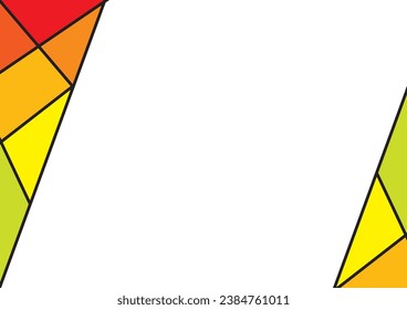 Resumen de polígonos geométricos con fondo. Composición de gráficos de información con formas geométricas.Diseño de etiquetas retro. Ilustración vectorial para la presentación empresarial