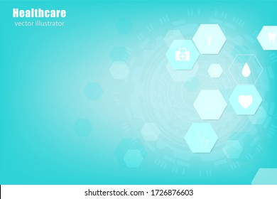 Resumen polígonos geométricos forma medicina y fondo de concepto científico