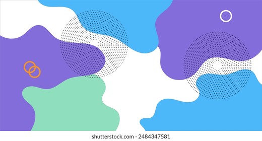 Abstractas fondo de arte pop geométrico con patrón de onda. Patrón de Vector. superposición de diseño geométrico de moda estilo Memphis 80s-90s