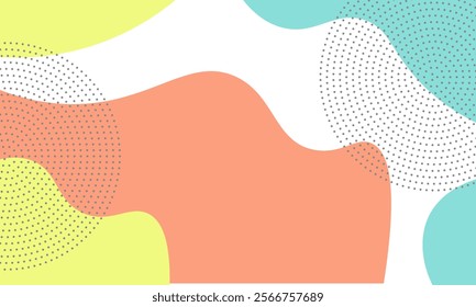 Abstract geometric pop art background with wave pattern. Vector pattern. wave abstract background. trendy 80s-90s Memphis style geometric design overlay