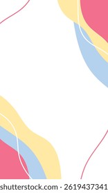 Abstract geometric pop art background with wave pattern. Vector fluid pattern. flat geometric design of trendy Memphis 80s-90s style