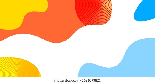 Fondo geométrico Abstractas del arte pop con el modelo de la onda. Patrón de Vector. superposición de diseño geométrico de moda Memphis 80-90 estilo