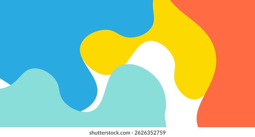 Abstract geometric pop art background with wave pattern. Vector pattern. overlay geometric design of trendy Memphis 80s-90s style