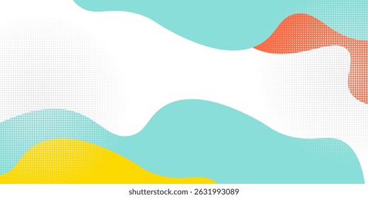 Abstract geometric pop art background with wave pattern. Vector pattern. overlay geometric design of trendy Memphis 80s-90s style,eps10
