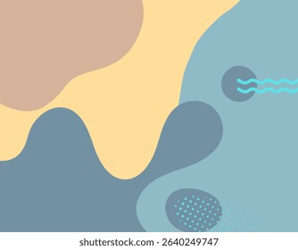 Abstract geometric pop art background with wave pattern. Vector pattern. ( Original illustration, not AI-generated ) 