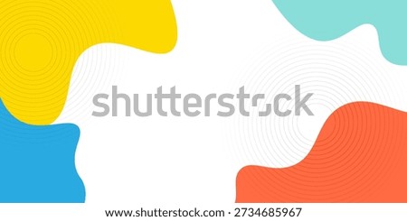 Abstract geometric pop art background with wave pattern. Vector pattern. overlay geometric design of trendy Memphis 80s-90s style
