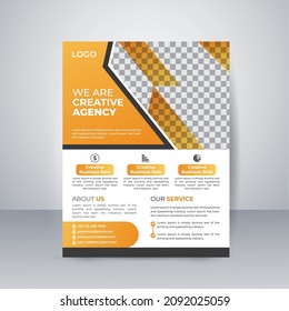Abstract geometric portfolio design vector set. brochure flyer design template layout. creative concept in A4 layout. Easy to use