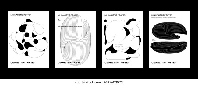 Abstract geometric poster cover design. Geometric shape. Design elements for poster, magazine, book cover, brochure.