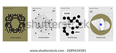 Abstract geometric poster cover design. Geometric shape. Design elements for poster, magazine, book cover, brochure.